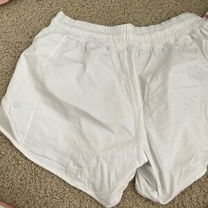 These white size 4 tall Lululemon shorts have barely been worn+super comfortable